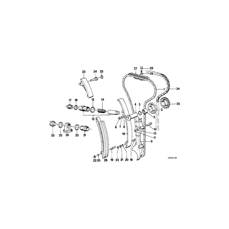 Genuine BMW 11111307424 E28 E24 Bolt (Inc. M5 & M635CSi) | ML Performance US Car Parts