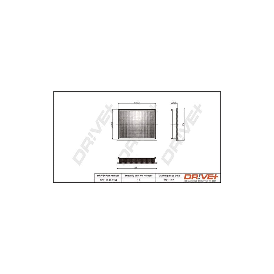 Dr!Ve+ Dp1110.10.0154 Air Filter