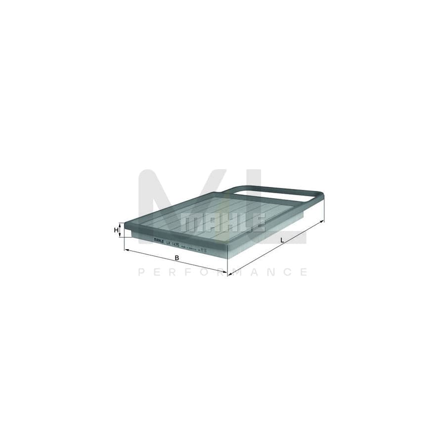 MAHLE ORIGINAL LX 1475 Air Filter Filter Insert | ML Performance Car Parts