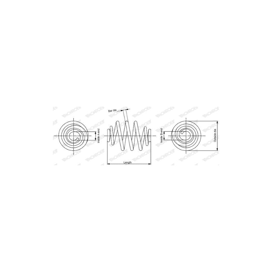 Monroe Sp2276 Coil Spring for BMW 3 Series