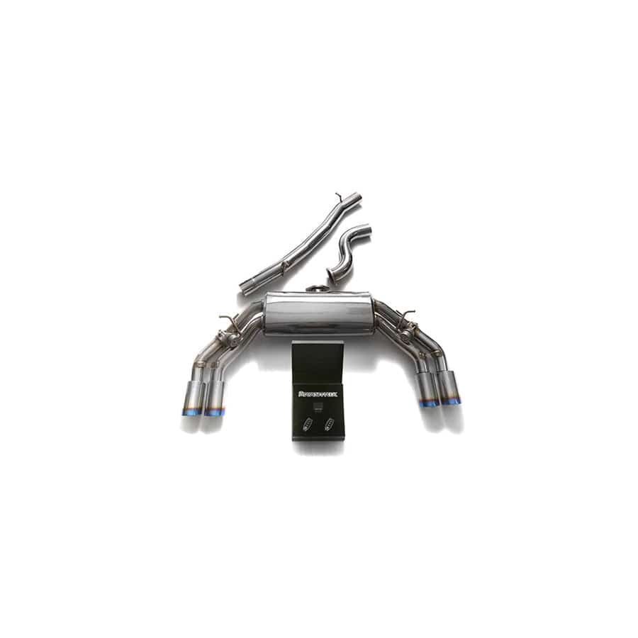 Armytrix AU8SS-QS11B Valvetronic Exhaust System Audi TTS Quattro MK3 8S 2.0 TFSI 2015-2021 with Quad Blue Coated 3.5"