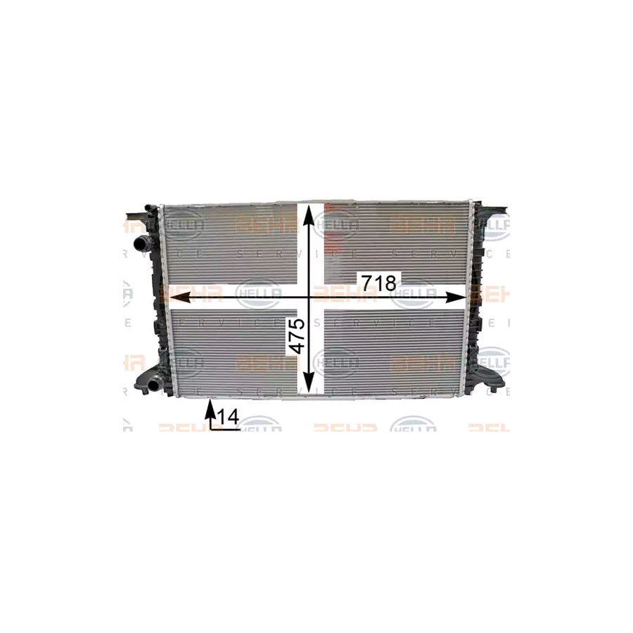 Hella 8MK 376 990-001 Engine Radiator