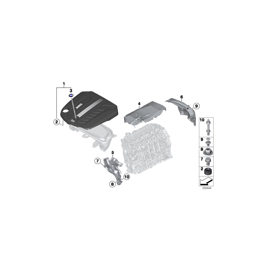 Genuine BMW 11147810803 F25 Acoustic Cover Rear (Inc. X3 30dX) | ML Performance US Car Parts