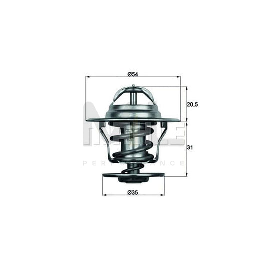 MAHLE ORIGINAL TX 29 80D Engine thermostat Opening Temperature: 80��C, with seal | ML Performance Car Parts