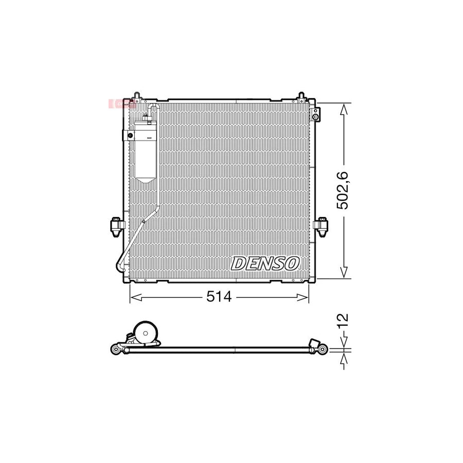 DENSO DCN45010 Air Conditioning Condenser