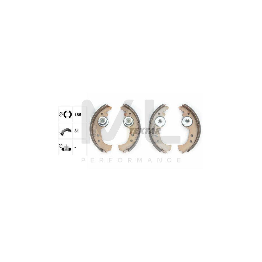 TEXTAR 91005900 Brake Shoe Set without handbrake lever | ML Performance Car Parts