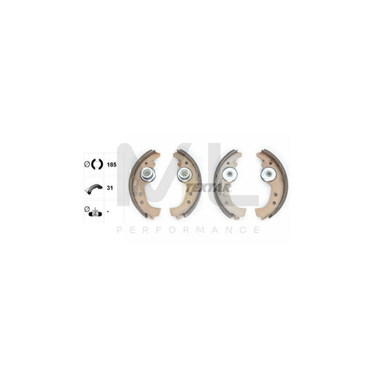 TEXTAR 91005900 Brake Shoe Set without handbrake lever | ML Performance Car Parts