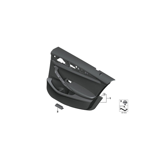Genuine BMW 51427477206 G30 G31 Door Trim Panel, Rear, Right COGNAC (Inc. M550dX, 520dX & 520d ed) | ML Performance US Car Parts