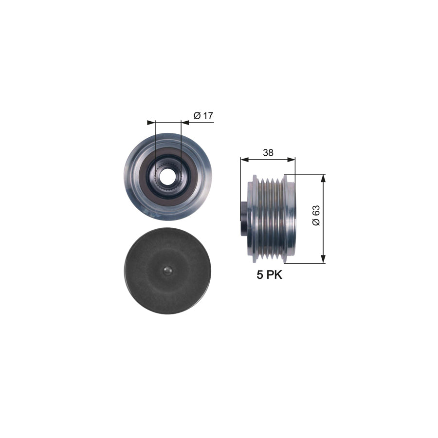 Gates OAP7116 Alternator Freewheel Clutch