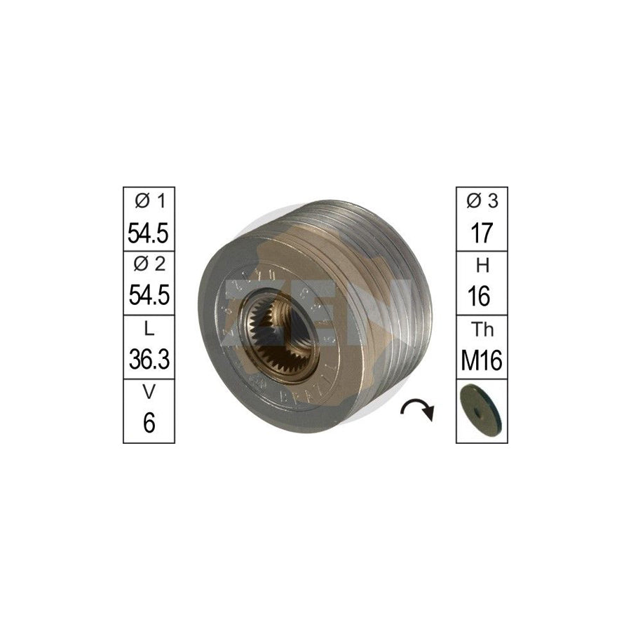 Era ZN5433 Alternator Freewheel Clutch