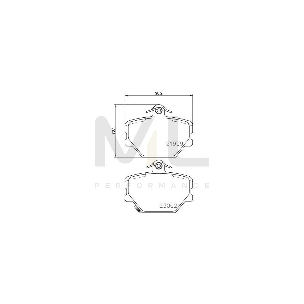 Hella 8DB 355 008-721 Brake Pad Set With Acoustic Wear Warning, With Brake Caliper Screws