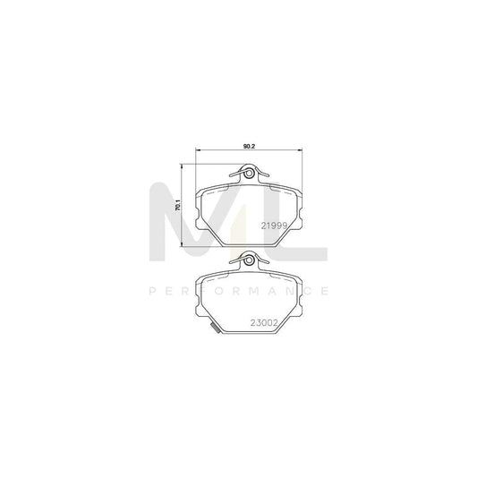 Hella 8DB 355 008-721 Brake Pad Set With Acoustic Wear Warning, With Brake Caliper Screws