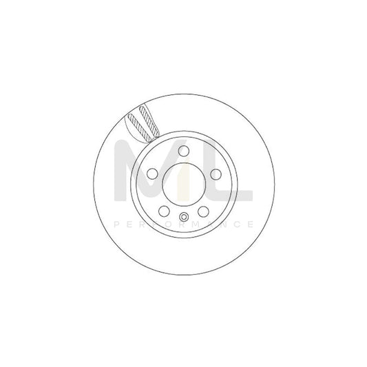 TRW DF6964 Brake Disc Vented, Painted | ML Performance Car Parts