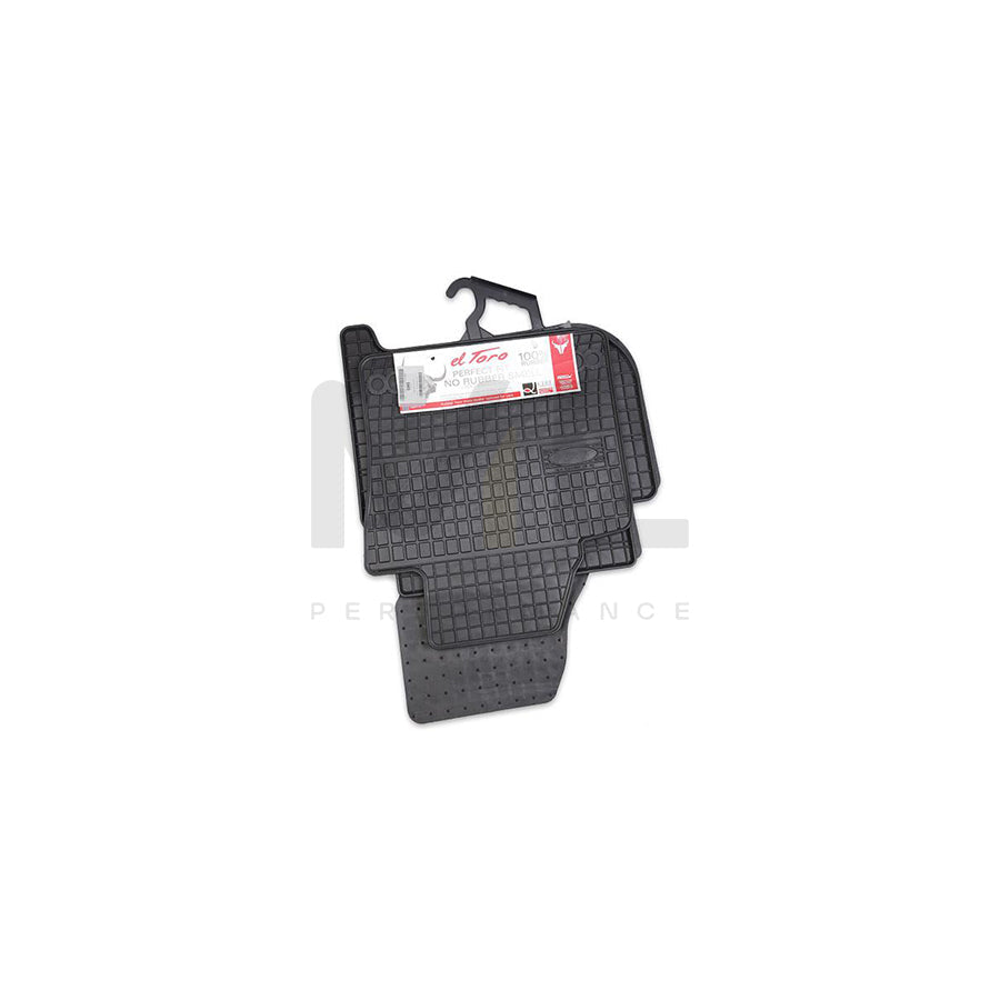 FROGUM Tailored 0395 Floor mat set for VW TOURAN Elastomer, Front and Rear, Quantity: 4, Black, (LHD)