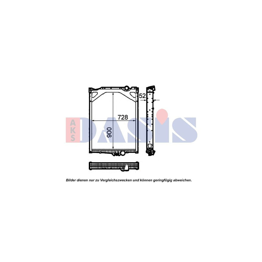 AKS Dasis 280022N Engine Radiator
