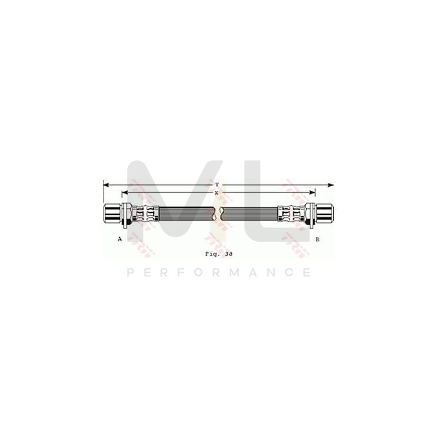 TRW PHA111 Brake Hose for TOYOTA Carina Saloon (TA1) 285mm, M10x1 | ML Performance Car Parts
