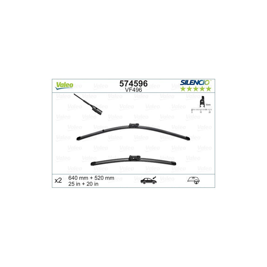 Valeo 574596 Wiper Blade | ML Performance US Car Parts
