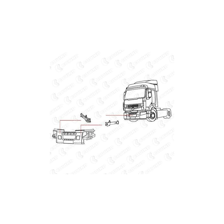 Covind Prm/ 98 Bumper Bracket