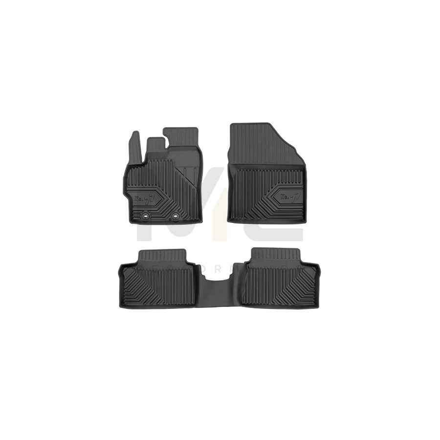 FROGUM Tailored, No.77 77426474 Floor mat set for TOYOTA Yaris Cross (MXP_) Elastomer, Front and Rear, Quantity: 3, Black, (LHD)