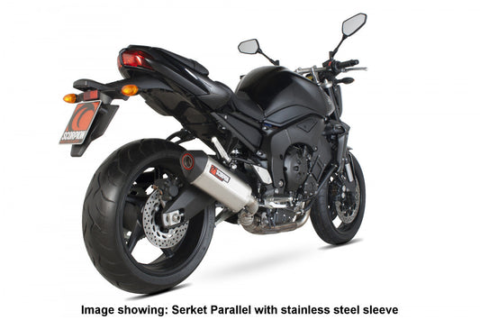 Scorpion RYA74TEO Yamaha Serket Parallel Slip-On - Titanium Sleeve (FZ1 / FZ1 S) | ML Performance US US