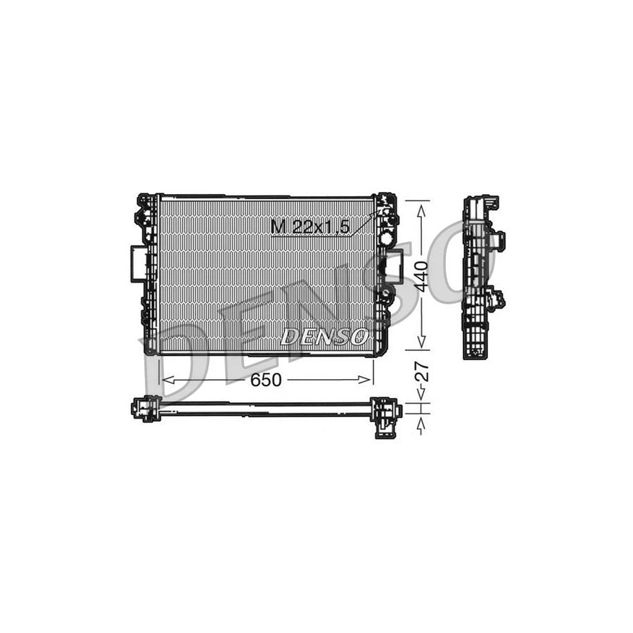 DENSO DRM12003 Engine Radiator for Iveco Daily