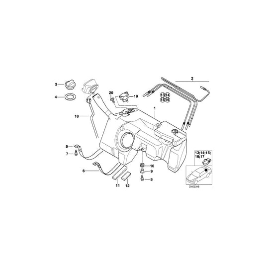 Genuine BMW 16111184726 E36 Fuel Pipes Set (Inc. Z3) | ML Performance US Car Parts