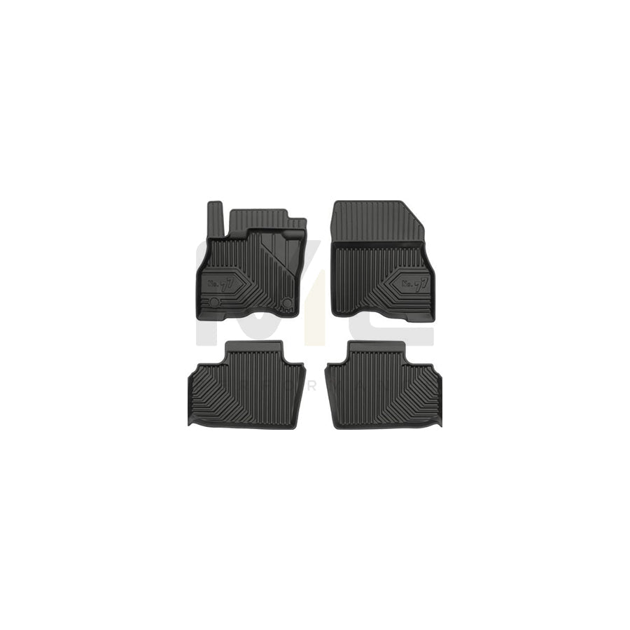 FROGUM Tailored, No.77 77408876 Floor mat set for NISSAN LEAF Elastomer, Front and Rear, Quantity: 4, Black, (LHD)