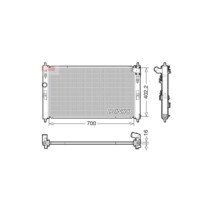DENSO DRM45050 Engine Radiator for Mitsubishi Asx Off-Road (Ga0)