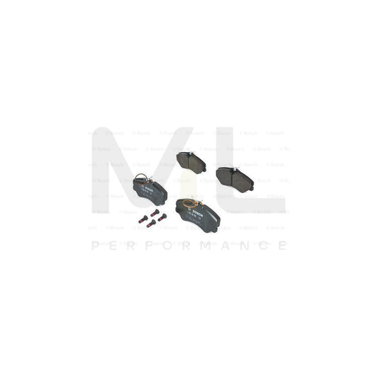 Bosch 0986460998 Brake Pad Set Incl. Wear Warning Contact, With Anti-Squeak Plate, With Bolts/Screws, With Mounting Manual BP564 | ML Performance Car Parts