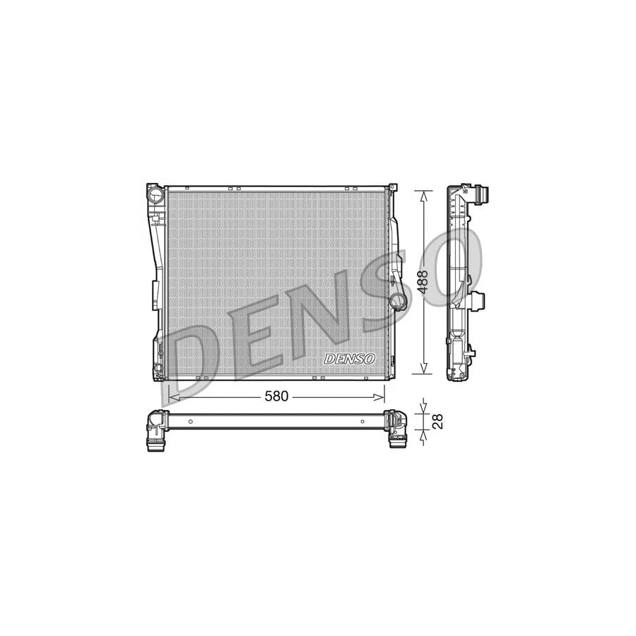 DENSO DRM05090 Engine Radiator for BMW X3 (E83)