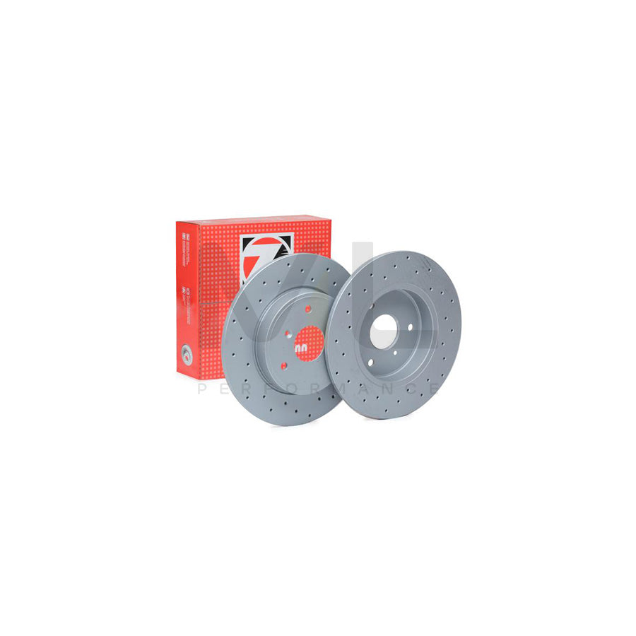 ZIMMERMANN 405.4102.52 Brake Disc for SMART FORTWO Perforated, Solid, Coated, High-carbon  - 1 piece