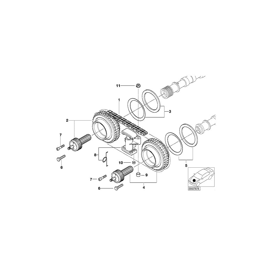 Genuine BMW 11367830682 E39 E52 Vanos Gearbox, Inlet (Inc. M5 & Z8) | ML Performance US Car Parts