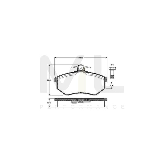 Bosch 0986Tb2070 Brake Pad Set Excl. Wear Warning Contact, With Bolts, With Accessories  | ML Performance Car Parts
