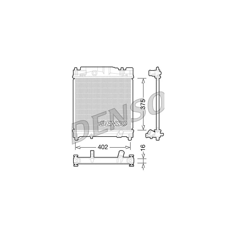 DENSO DRM50077 Engine Radiator for Toyota Iq (Aj10)