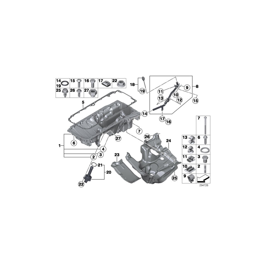 Genuine BMW 11148515771 E70 E71 Cover, Acoustic (Inc. X5 M50dX & X6 M50dX) | ML Performance US Car Parts