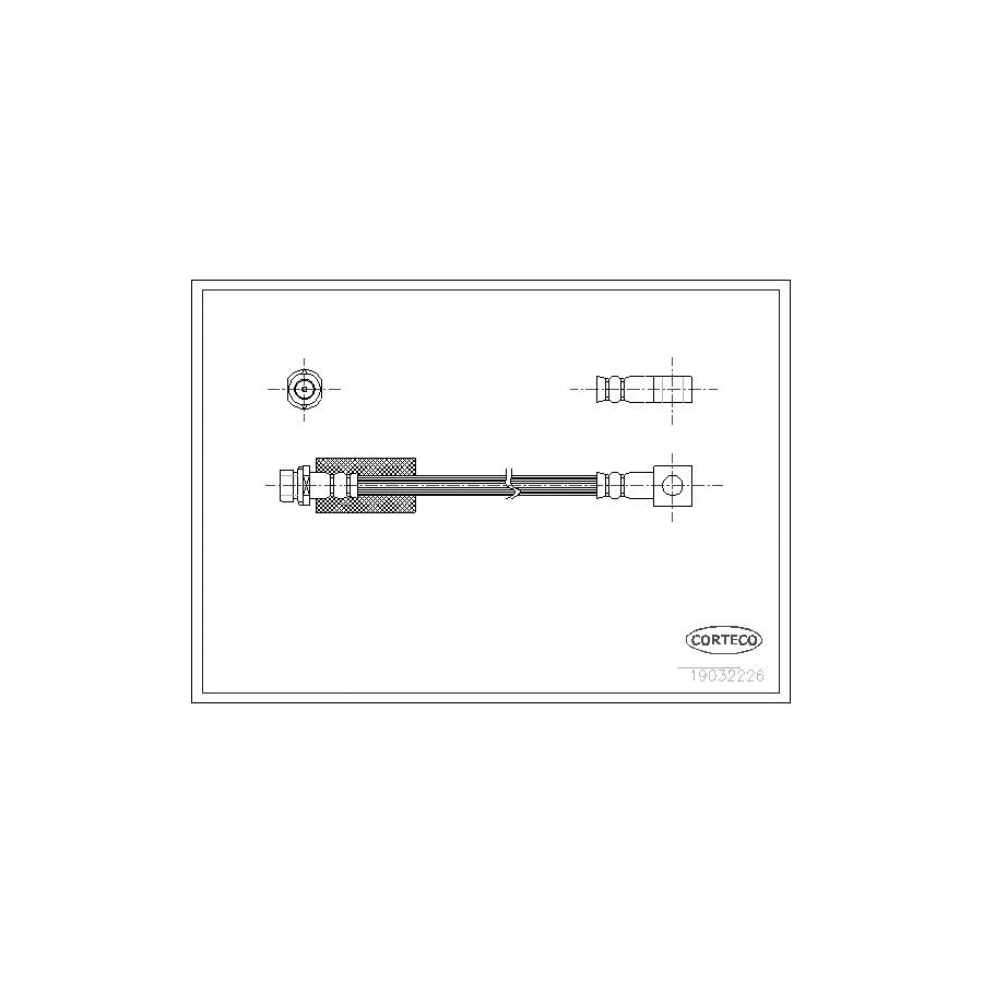 Corteco 19032226 Brake Hose for Ford Mondeo
