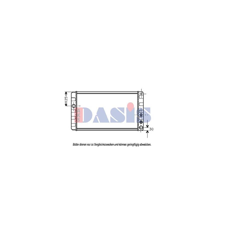 AKS Dasis 220280N Engine Radiator for Volvo 340-360
