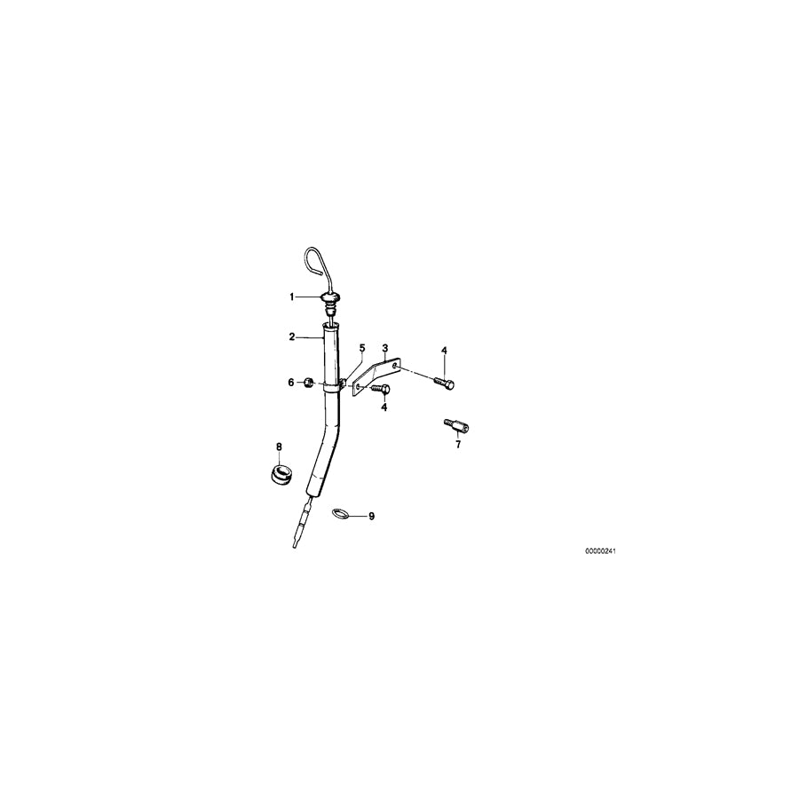 Genuine BMW 11432241251 E30 E28 Dipstick (Inc. 324d & 524d) | ML Performance US Car Parts