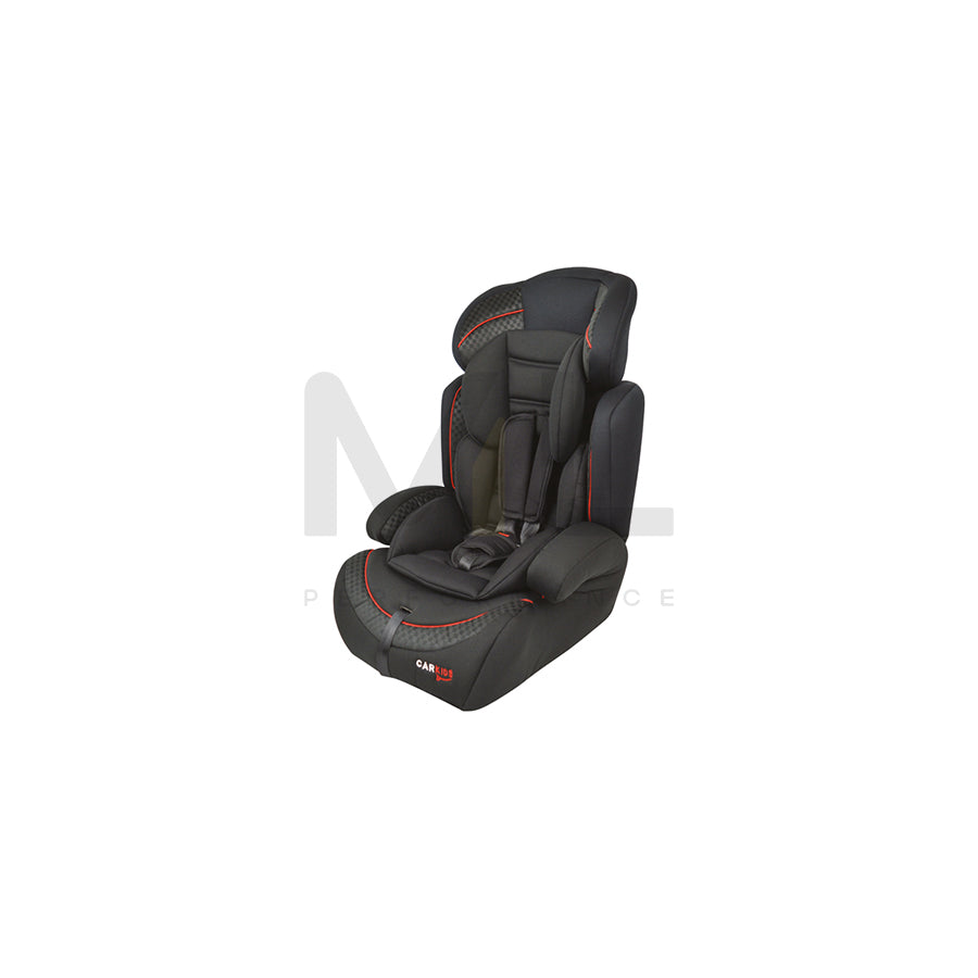 Carkids 4310005 Child car seat without Isofix, Group 1/2/3, 9-36 kg, 5-point harness, Black, multi-group