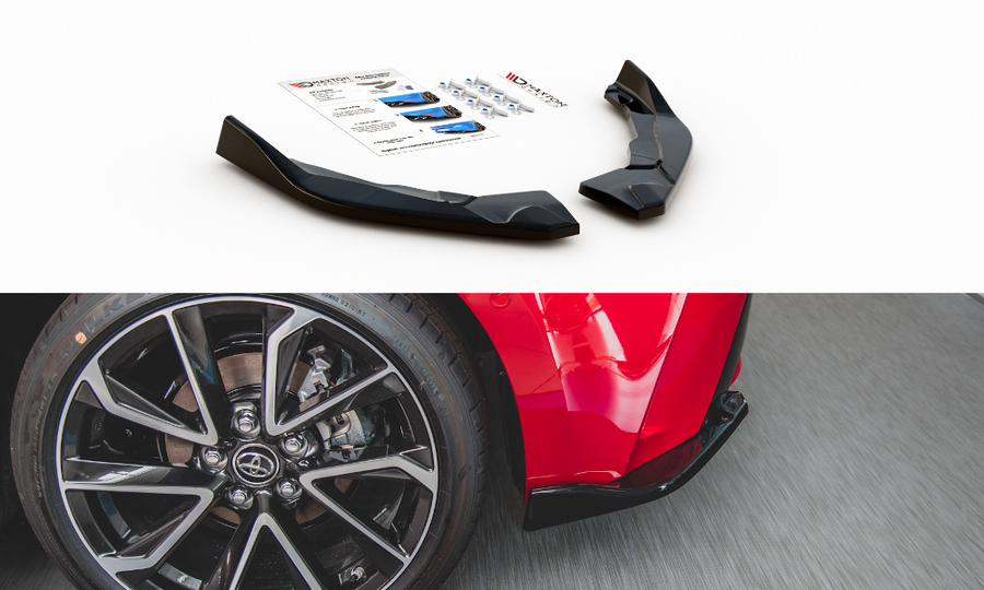 Maxton Design TO-CO-12-HB-RSD1T Rear Side Splitters Toyota Corolla XII Hatchback | ML Performance US Car Parts