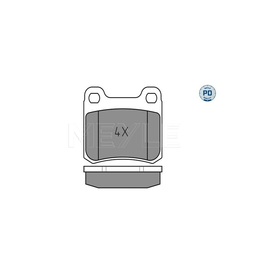 Meyle 025 206 8715/Pd Brake Pad Set