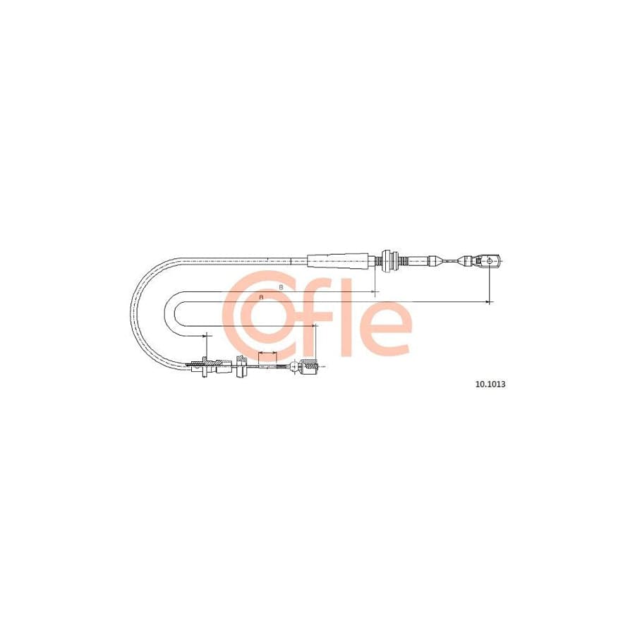 COFLE 10.1013 Throttle Cable for VW POLO