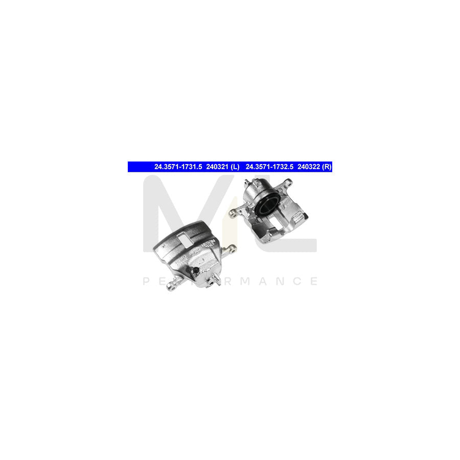ATE 24.3571-1732.5 Brake Caliper without holder