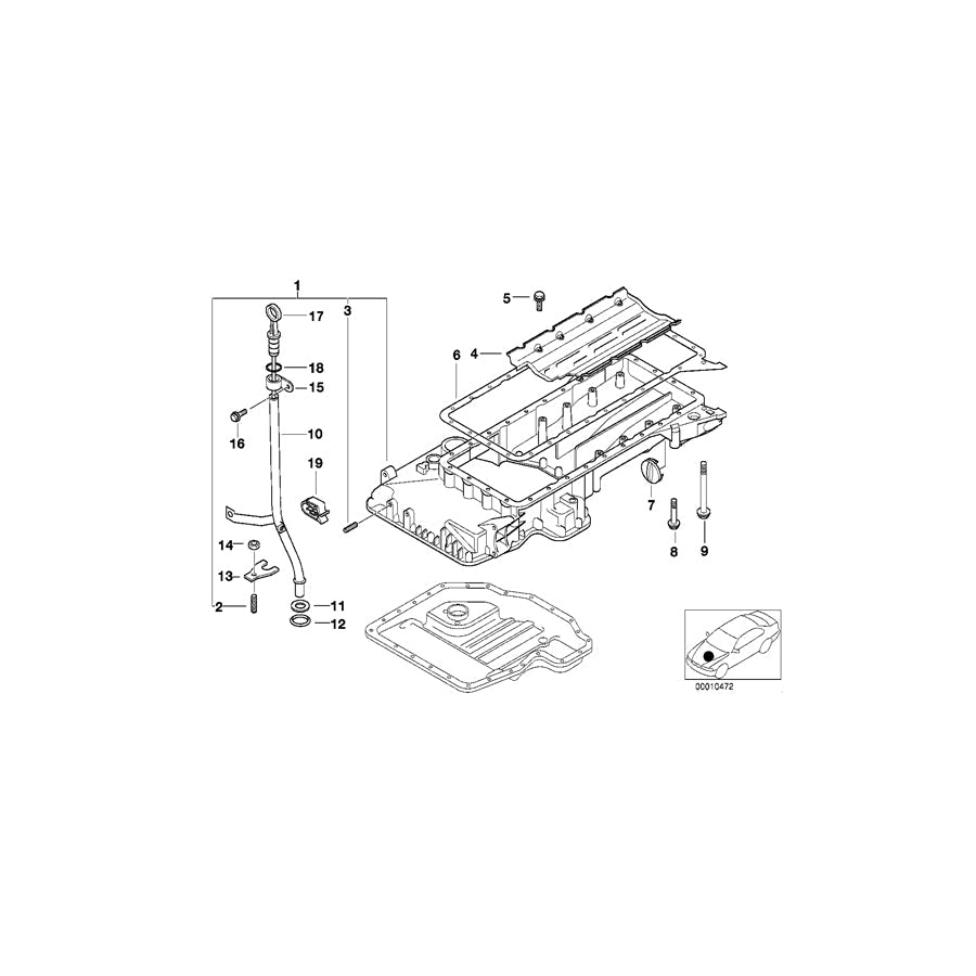 Genuine BMW 11431742996 E34 Guide Tube (Inc. 530i & 540i) | ML Performance US Car Parts