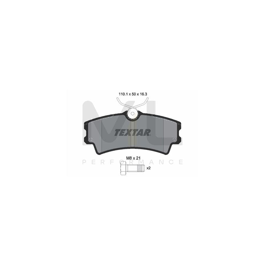 TEXTAR 2430201 Brake pad set for SANTANA 300 / 350 Off-Road not prepared for wear indicator, with brake caliper screws | ML Performance Car Parts