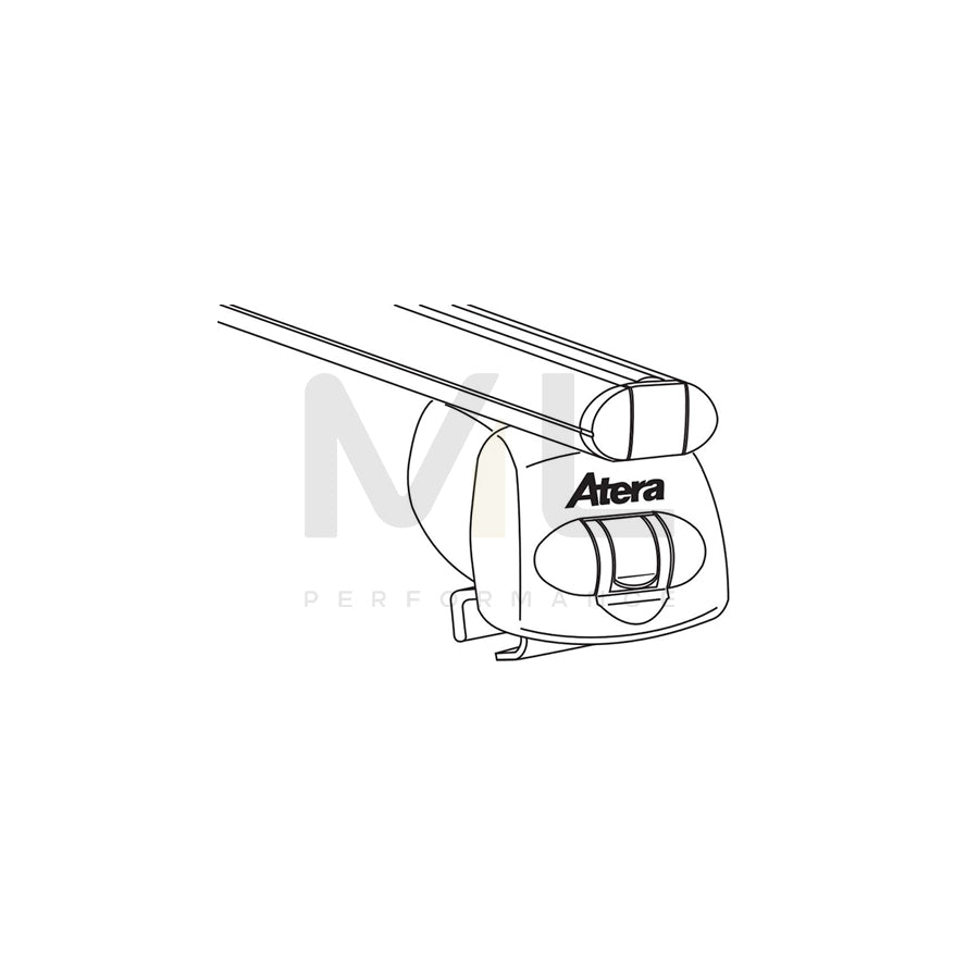 Atera Signo 045237 Roof bars for VW CADDY for closed roof rails, 110 cm, 100 kg, Aluminium