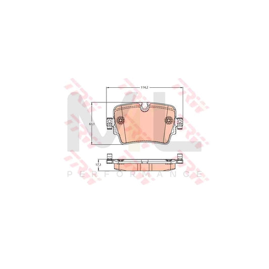 TRW Gdb2095 Brake Pad Set For Jaguar F-Type Prepared For Wear Indicator | ML Performance Car Parts