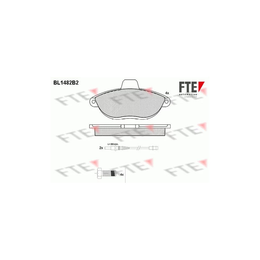 FTE Bl1482B2 Brake Pad Set