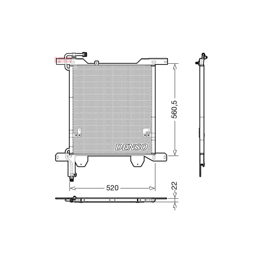 DENSO DCN99074 Air Conditioning Condenser