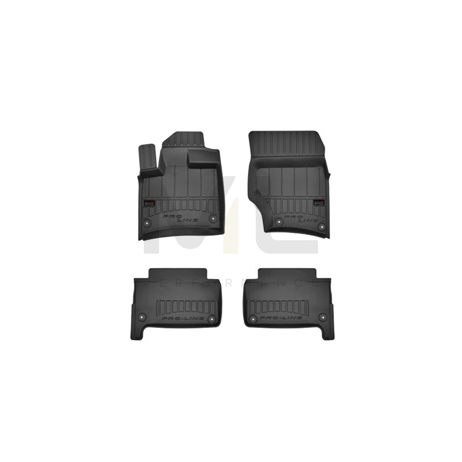 FROGUM Tailored 3D407442 Floor mat set for AUDI Q7 (4LB) Elastomer, Front and Rear, Quantity: 4, Black, (LHD)